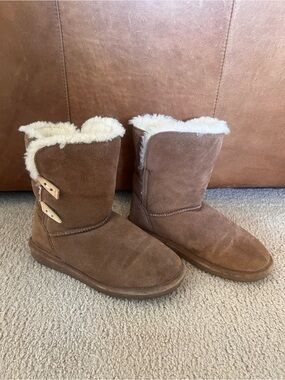BearPaw Chestnut Suede Boots
